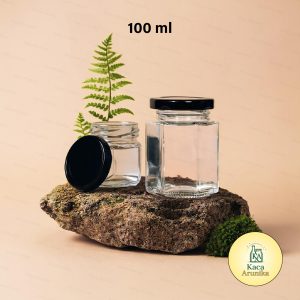 Toples Kaca Hexagon 100 ml