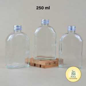 Botol Kaca Pipih 250 ml