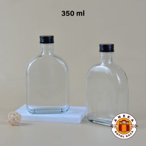 Botol Kaca Pipih Leher Tinggi 350 ml