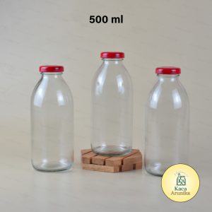 Botol Kaca Tutup Merah 500 ml
