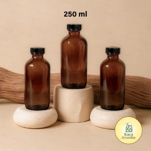 Botol Kaca Amber Tutup Pneumatic 250 ml