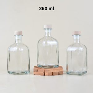 Botol Kaca Liquor Square 250 ml