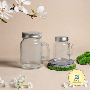 Gelas Kaca Gagang + Tutup 40 ml 120 ml