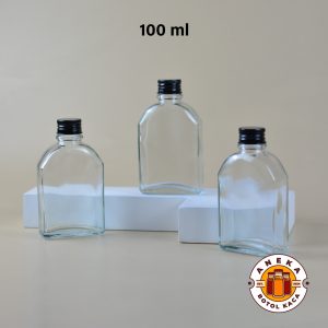 Botol Kaca Pipih 100 ml