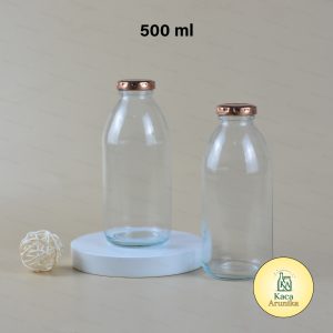 Botol Susu Kaca Tutup Gold 500 ml