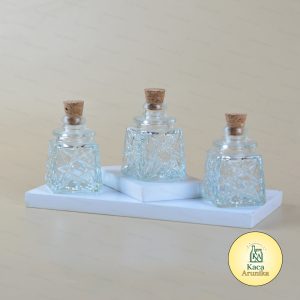 Botol Kaca Kotak Motif 50 ml