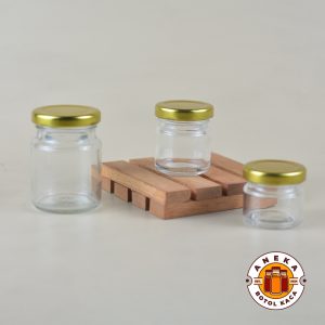Jar Kaca Mini Tutup Gold 25 ml 35 ml 75 ml