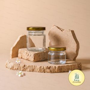 Jar Kaca Mini Tutup Gold 25 ml 35 ml 75 ml